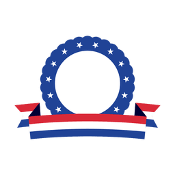 Blue Ring Usa Ribbon Badge Transparent Png Svg Vector