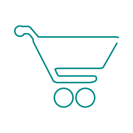 Blue shoppingcart line icon.svg Diseño PNG