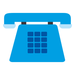 Blaues Telefonsymbol PNG-Design