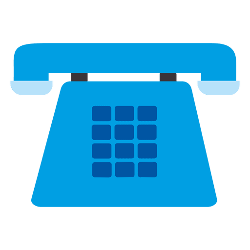 Icono de telefono azul Diseño PNG