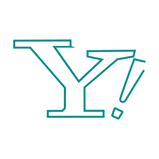 Blue yahoo line icon.svg PNG Design