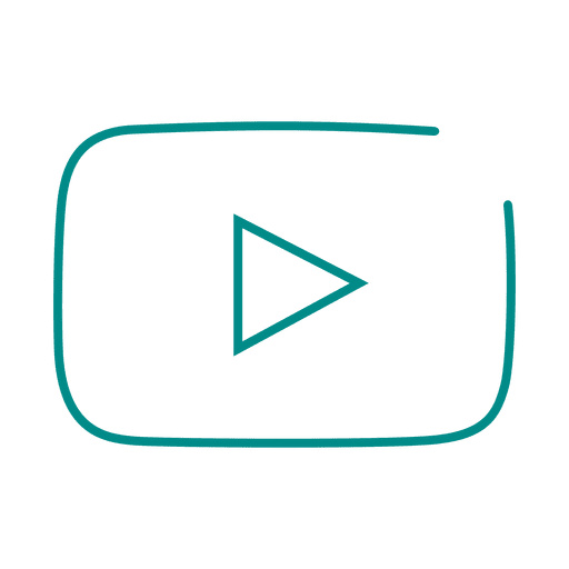 Línea azul de youtube icon.svg Diseño PNG