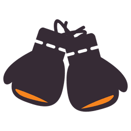 Ícone de luvas de boxe planas Desenho PNG