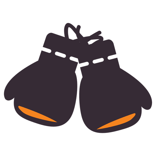 Ícone de luvas de boxe planas Desenho PNG