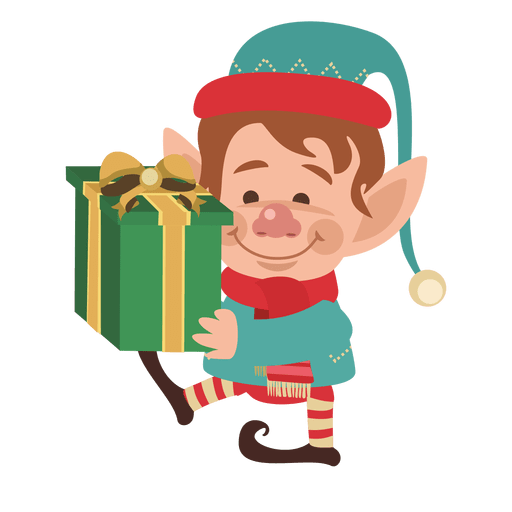 Niño disfrazado de santa Diseño PNG