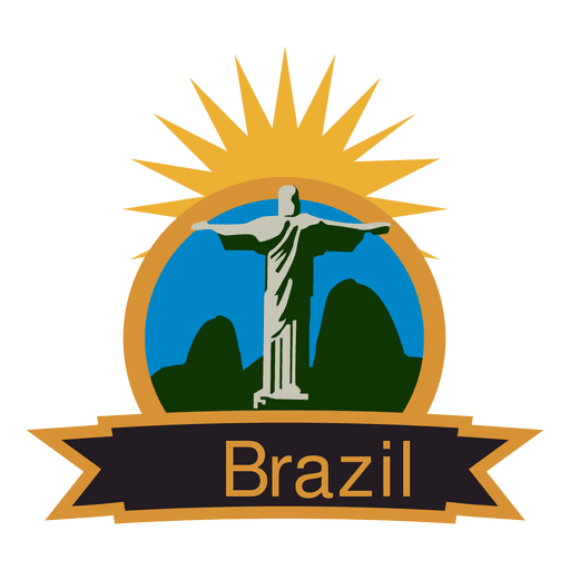 Olympisches Label Brasilien PNG-Design