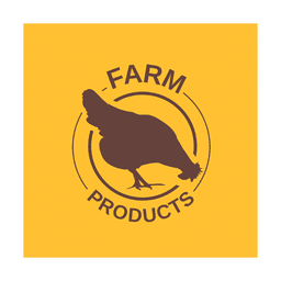 Etiqueta de pollo marrón.svg Diseño PNG