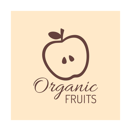 Brown organic fruit.svg Desenho PNG