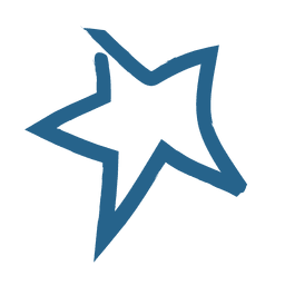 Bolha de estrela de pintura de escova Desenho PNG