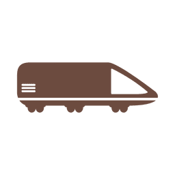 Bullet train shipment icon PNG Design