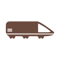 Ícone de remessa de trem-bala Desenho PNG