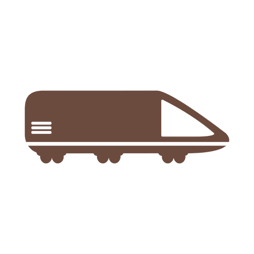 Icono de envío de tren bala Diseño PNG