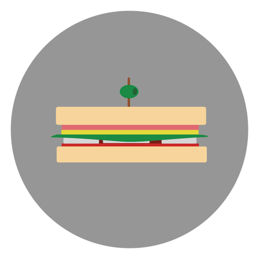 Burger circle icon