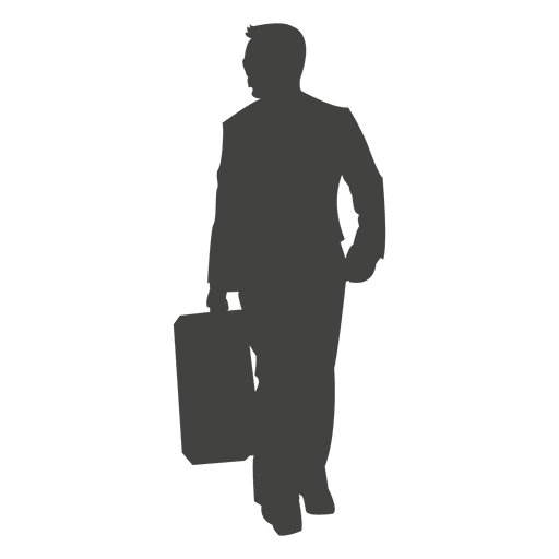Business executive carrying briefcase PNG Design