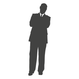 Silhueta relaxante de executivo de negócios Desenho PNG