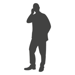 Executivo de negócios falando no celular Desenho PNG