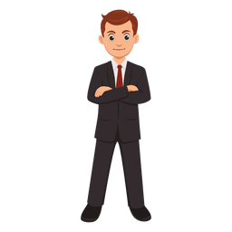 Dibujos animados de profesión de empresario Diseño PNG