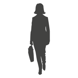 Empresária andando com uma pasta Desenho PNG