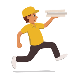 Busy Running Delivery Man PNG & SVG Design For T-Shirts