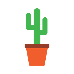Cactus tub icon PNG Design