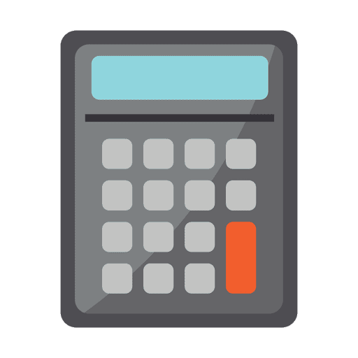 Icono de calculadora estacionaria Diseño PNG