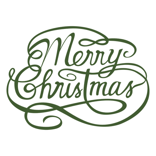 Kalligraphisches Siegel der frohen Weihnachten PNG-Design