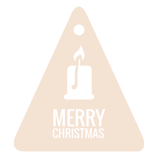 Etiqueta de natal cortada à luz de velas Desenho PNG