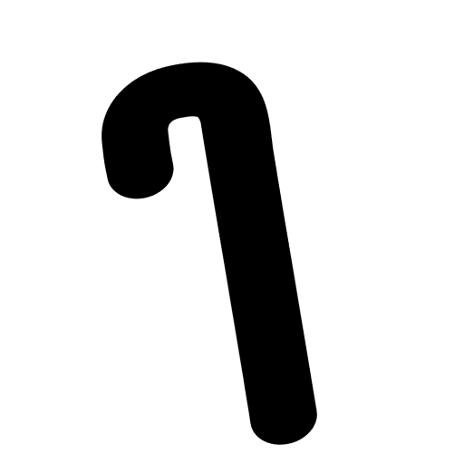 Flaches Symbol der Zuckerstange PNG-Design