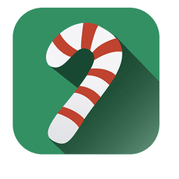 Ícone de faixa quadrada Candycane Desenho PNG