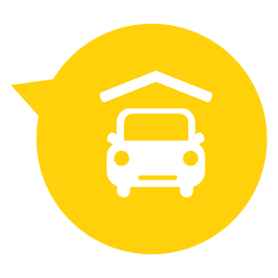 Car house real estate icon PNG Design