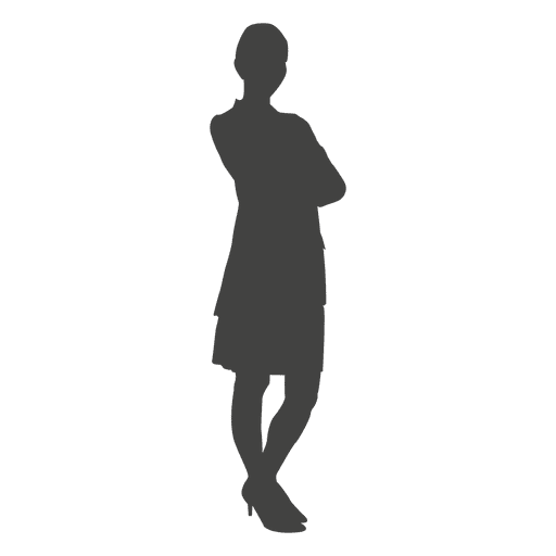 Casual standing female executive PNG Design