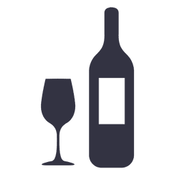 Ícone de garrafa de champanhe Desenho PNG