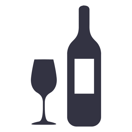Champagne glass bottle icon PNG Design