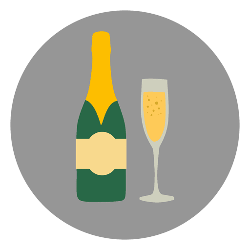 Champagne glass circle icon - Transparent PNG & SVG vector ...