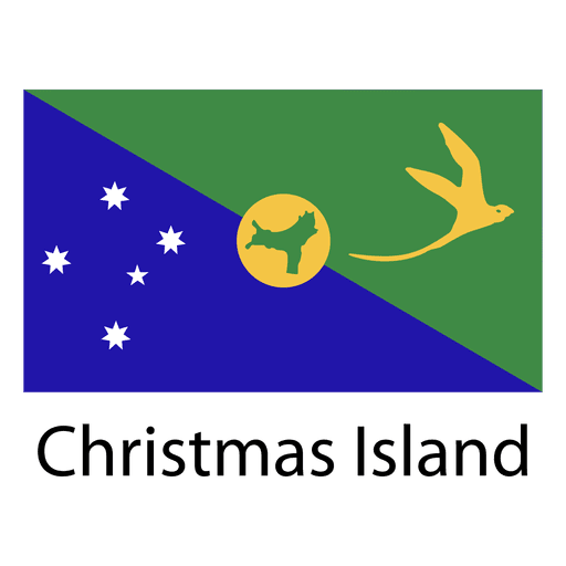 Bandeira nacional da ilha natal Desenho PNG