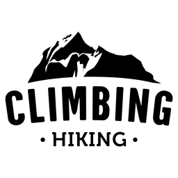 Etiqueta de viagem de escalada Desenho PNG