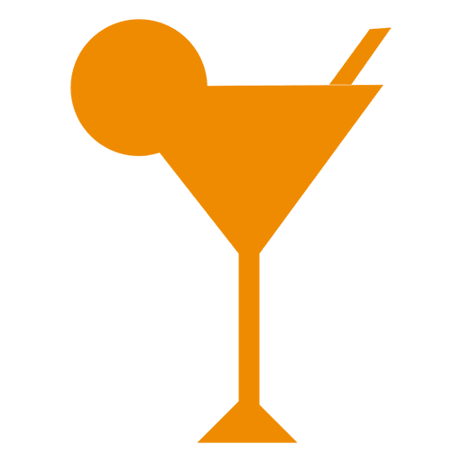 Cocktail icon silhouette