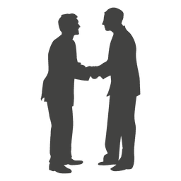 Silueta de reunión de colegas Diseño PNG