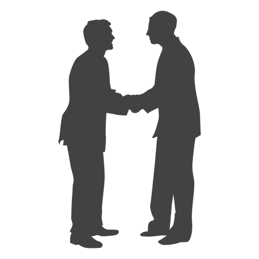 Colleagues meeting silhouette PNG Design