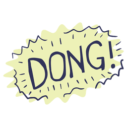 Gíria cômica dong Desenho PNG