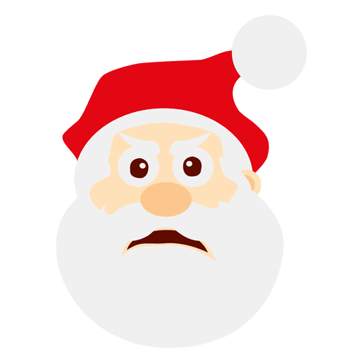 Confused Santa Claus Emoticon Transparent Png Svg Vector File