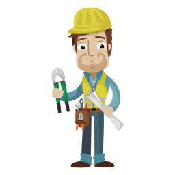 Ilustração de desenho de trabalhador Desenho PNG