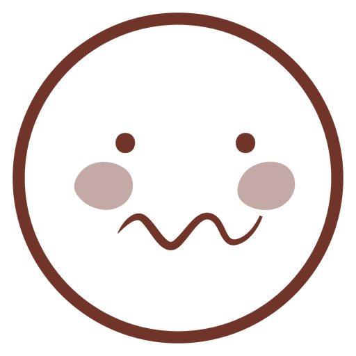 Cute meow emoji icon PNG Design