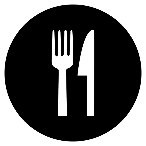 Besteck runde Service-Symbol PNG-Design