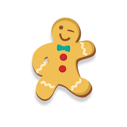 Dancing gingerbread man cookie Dancing gingerbread man cookie