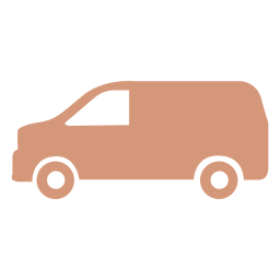 Delivery van silhouette icon Transparent PNG