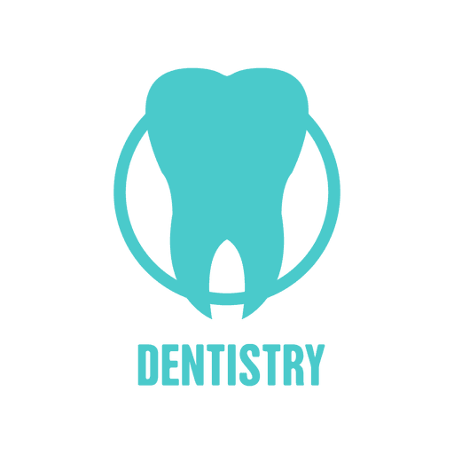 Flache Ikone der Zahnmedizin PNG-Design