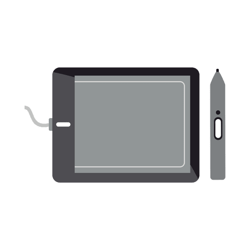 Digital drawing pad pen PNG Design