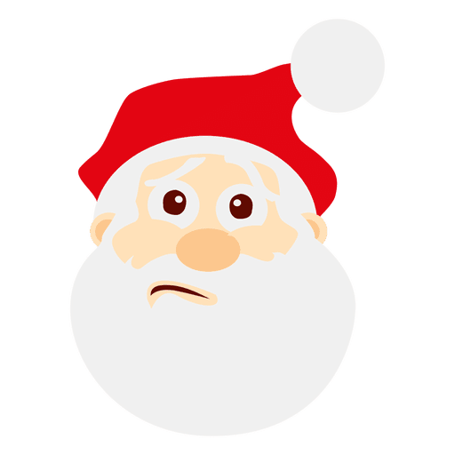 Schwindeliger Weihnachtsmann-Emoticon PNG-Design