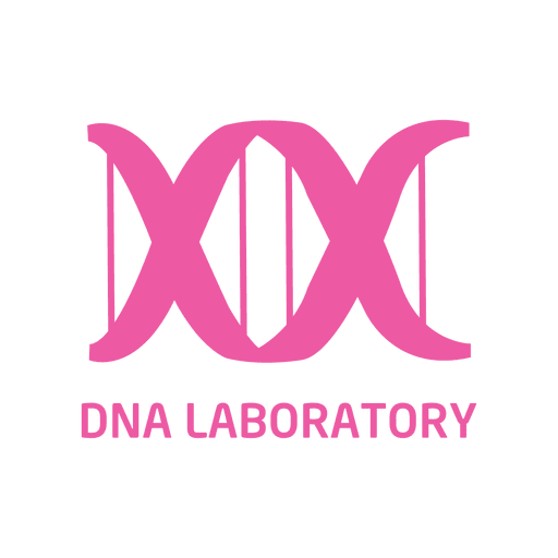 Flache Ikone des DNA-Labors PNG-Design